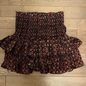 Designed mini ruffle skirt. Never worn